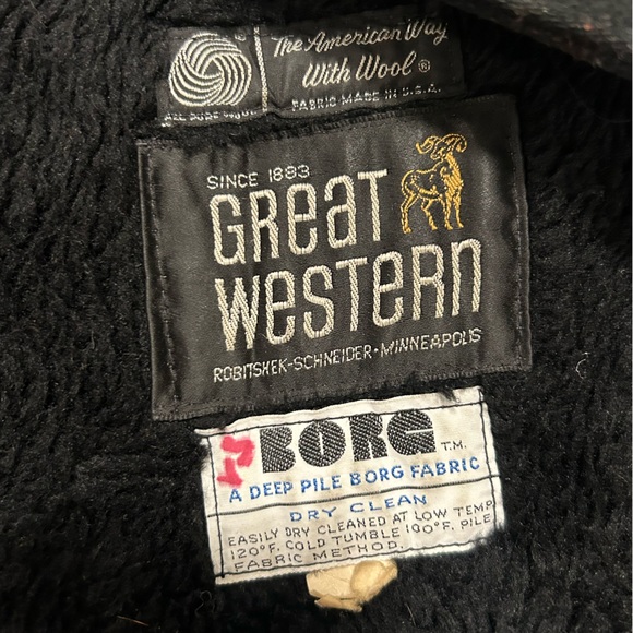 Wool coat- HEAVY Great WesternlROBITSHEK SCHNEIDER •MINNENPOLS Borg Pile - Picture 7 of 13